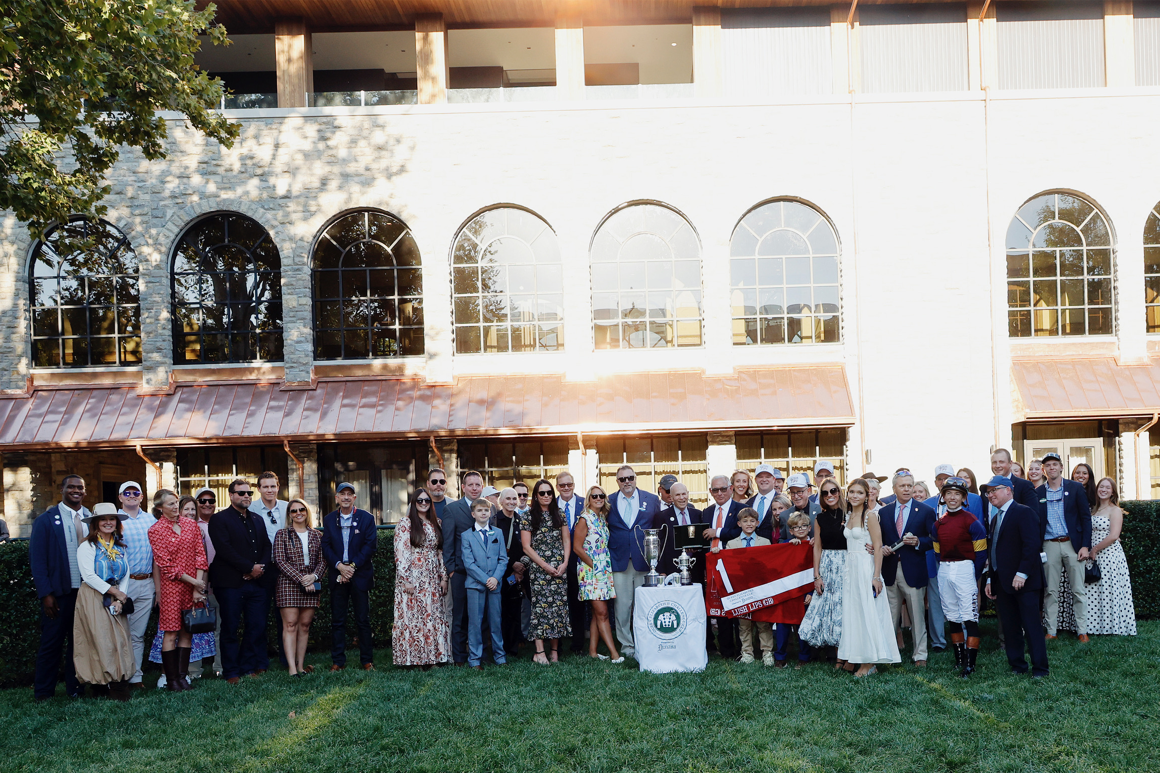 THE QUEEN ELIZABETH II (G1)Lush Lips (GB)TB, B, F, foaled January 28, 2022( Ten Sovereigns (IRE) - Lamyaa (GB), by Arcano (IRE) )Connections as of Current Entry:Jockey: Tyler GaffalioneTrainer: Brendan P. WalshOwner: Medallion Racing, Parkland Thoroughbreds, Hoffman Thoroughbreds, LLC, Shanahan, Mrs. Paul and Magnier, Mrs. M. V.Breeder: The Pocock Family